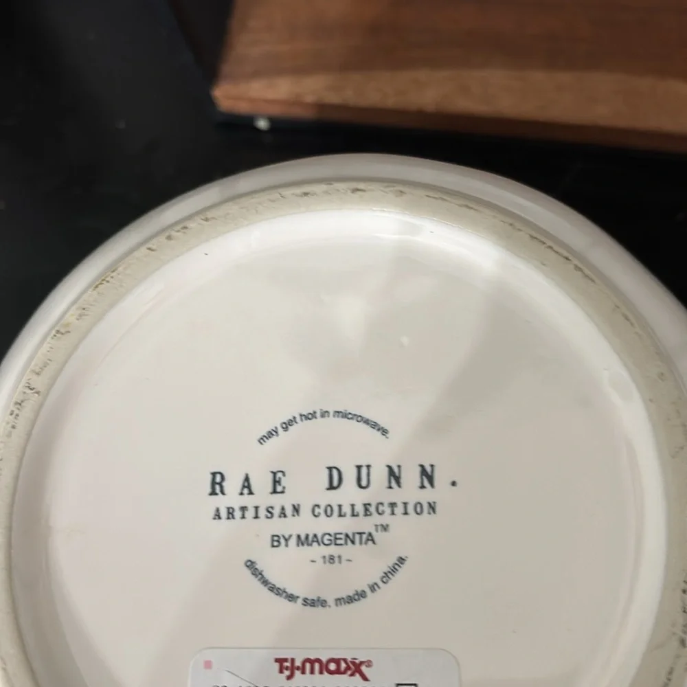 NWT Rae Dunn White Ceramic Treats Bowl with Ghost Design
